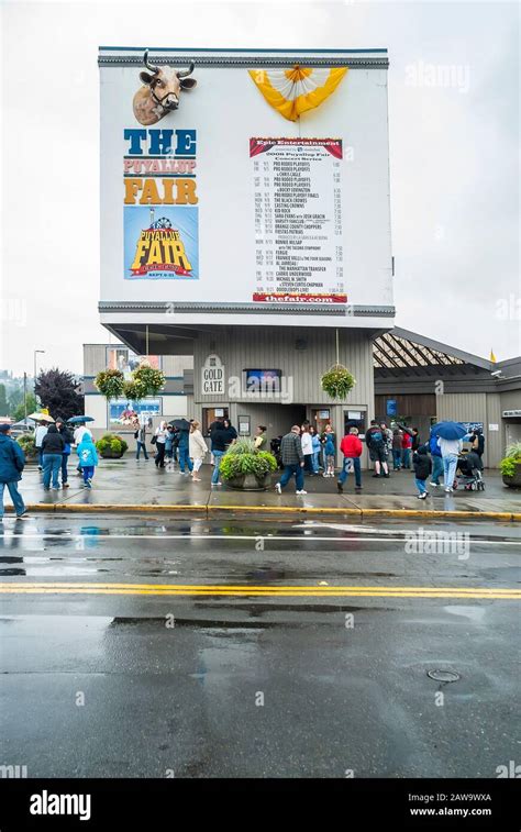 The Gold Gate Entrance To The Puyallup Fair In Washington State On A