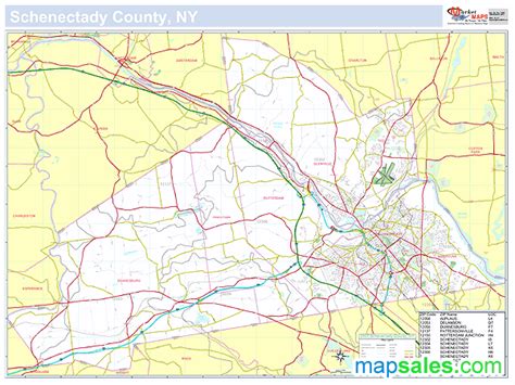 Schenectady County Map