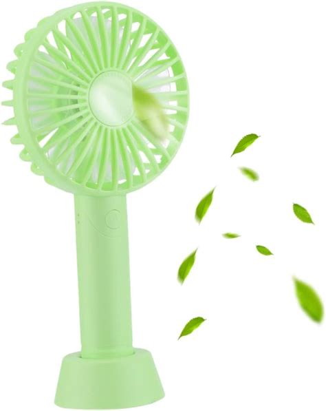 Mini Ventilateur Rechargeable Portatif Vert