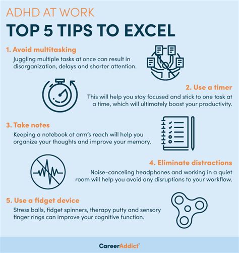 Adhd At Work 12 Tips To Help You Excel