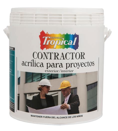 PINTURA TROPICAL CONTRACTOR ACRILICA BLANCO 00 1 GL Innova Centro