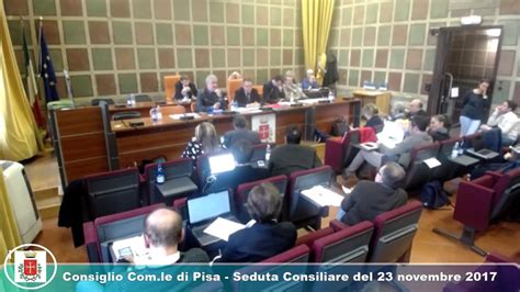 Consiglio Comunale Di Pisa Seduta Consiliare Del Novembre