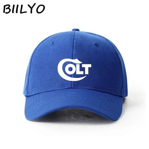 Colt Firearms Baseball Cap Blue With White Colt Embroidered Logo Bliss Hat In Men S Baseball