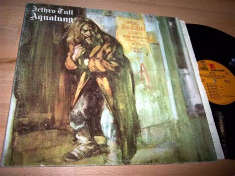 VG 1971 JETHRO Tull Aqualung LP Album Con Foglio Di Testo EUR 6 91