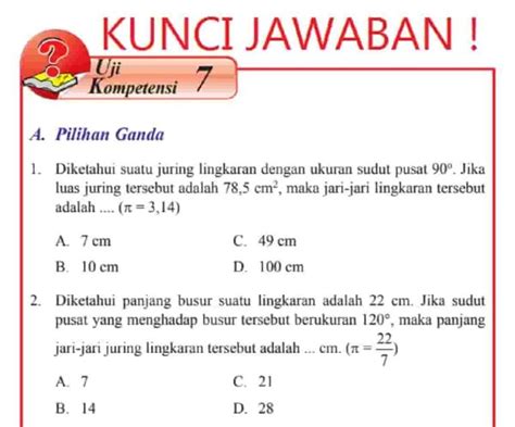 Suatu Juring Lingkaran Dengan Ukuran Sudut Pusat Jika Luas Juring