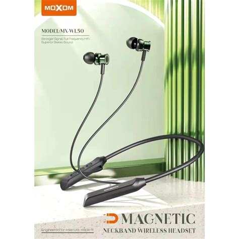 MOXOM MX WL50 Magnetic Neckband Wireless Headset GATES Services