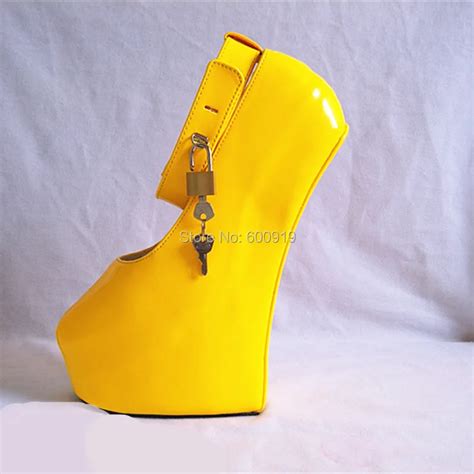 Buy 20cm High Height Sex Shoes Pu Platform Hoof Heels