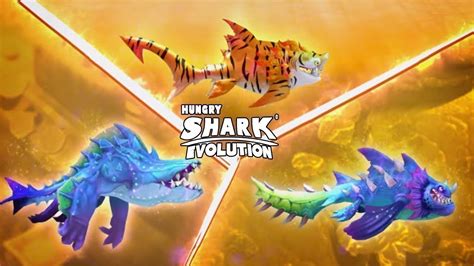 Hungry Shark Evolution Shar Khan Aaron Abyssaurus All Sharks