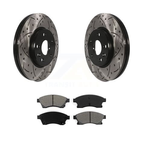 Transit Auto Front Coated Drilled Slotted Disc Brake Rotors And Semi