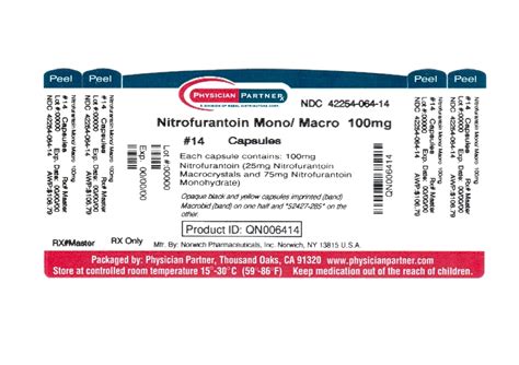 Nitrofurantoin Monohydrate Macrocrystalline Rebel Distributors Corp Fda