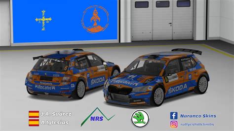 Skin Assetto Corsa J A Suárez A Iglesias Škoda Fabia Rally2 Rally