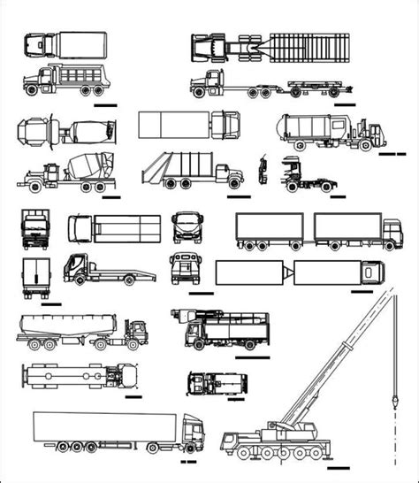 Truck Crane Truck Crane Cad Block