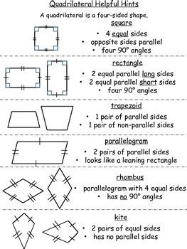 Quadrilateral Worksheets TPT Worksheets Library