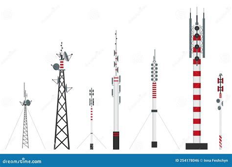 Communication Towers Wireless Antennas Cellular Wifi Radio Station