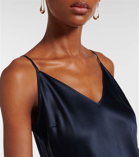 clea silk satin camisole  blue joseph mytheresa