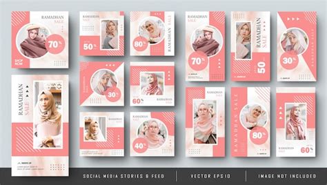 Premium Vector Minimalist Pink Social Media Instagram Feed Post And