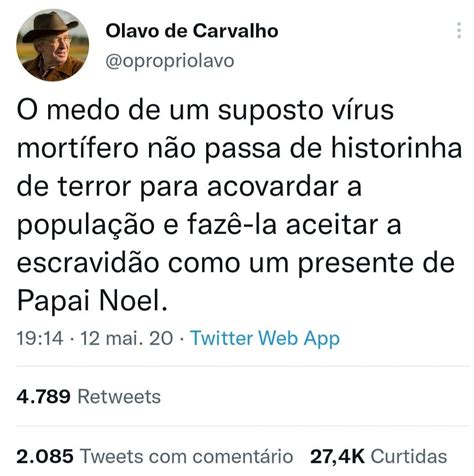 Morre Olavo De Carvalho Guru Do Presidente Jair Bolsonaro Eu Rio