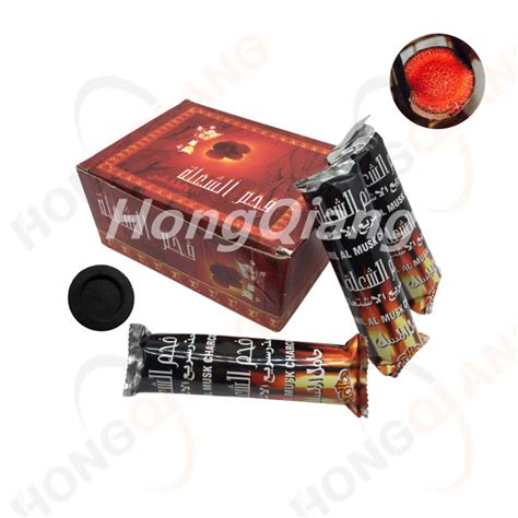 Hongqiang Long Burning Time Bamboo Round Shisha Bakhoor Tablets Incense