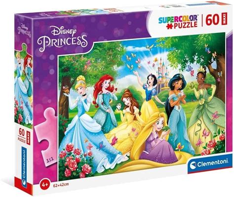 Puzzle Pieces Maxi Supercolor Disney Princess Clementoni