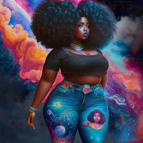 Galaxy Beautiful Black Girl Magic Melanin Black Woman Png Afro Fashion