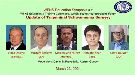 WFNS Education Symposia #2'' on behalf of the WFNS Education & Training