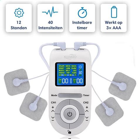 Kluvaro KRES100B Tens Apparaat Elektrodentherapie Review