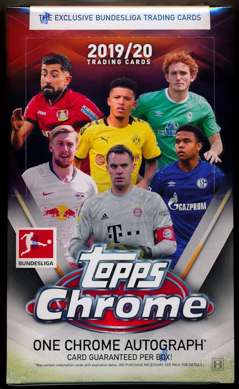 2019 20 Topps Chrome Bundesliga Soccer Hobby Box MVP Sports Cards