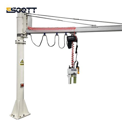 Kg Cantilever Crane Auxiliary Lifting Hoist Material Lifting