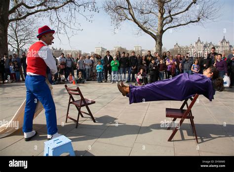 Magic trick levitation uk hi-res stock photography and images - Alamy