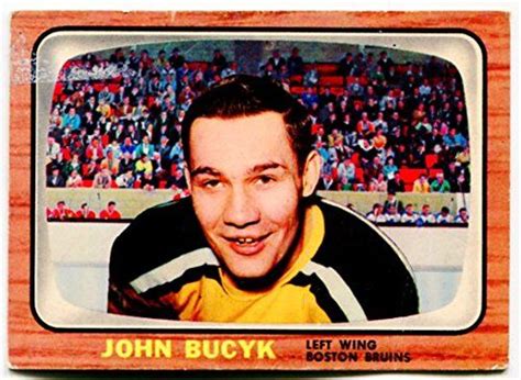 1966 67 Topps Johnny Bucyk Card 39 Boston Bruins Boston Bruins