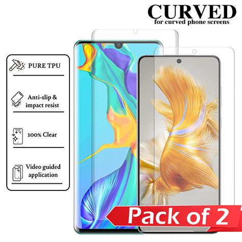 Screen Protector For Huawei P10 P20 P30 P40 P50 Pro Plus Lite E TPU