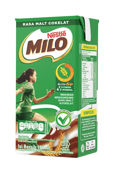 Produk Susu Milo Kotak UHT 180ml MILO Indonesia