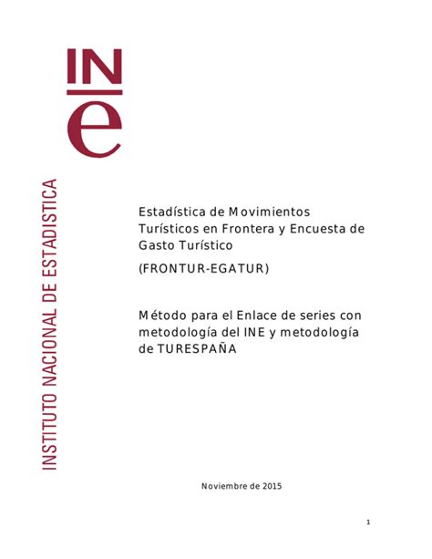 Metodología Del Enlace Instituto Nacional De Estadistica