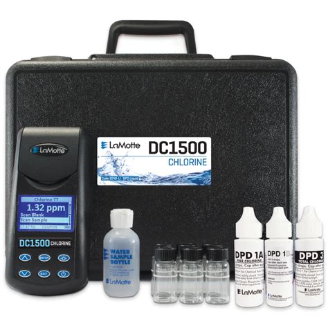 Kit de laboratorio colorímetro de cloro libre y total modelo DC1500