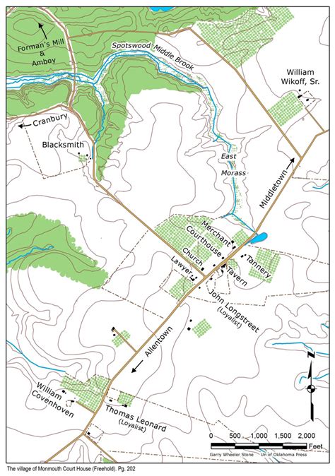 Monmouth Maps From The Book Fatal Sunday Friends Of Monmouth Battlefield