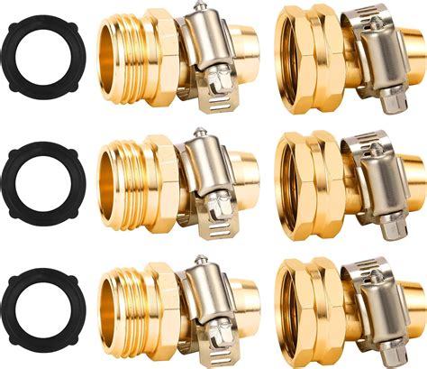 Amazon Sanpaint Garden Hose Repair Connector With Clamps Fit For