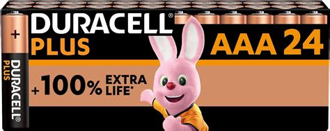 Batterie Duracell Plus AAA Pacco Da 24 Alcalina 1 5V Fino Al 100