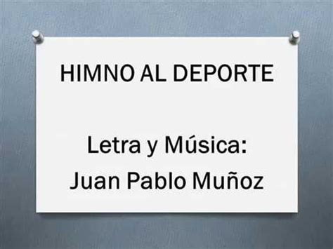 Himno Al Deporte YouTube