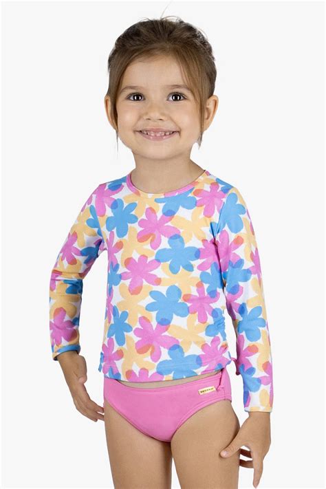 Biquíni cropped proteção solar bebê infantil bloom Lojista Dedeka