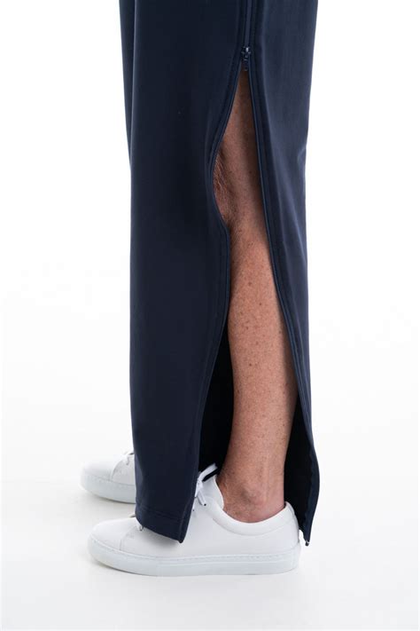 Womens Tracksuit Bottoms With Full Side Zips Adaptawear