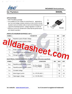 S L Datasheet Pdf Inchange Semiconductor Company Limited