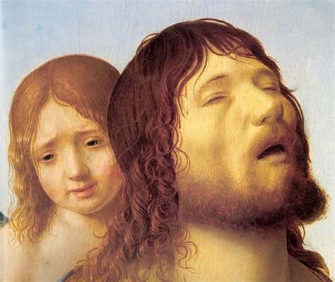 Antonello Da Messina Cristo Morto Sostenuto Da Un Angelo