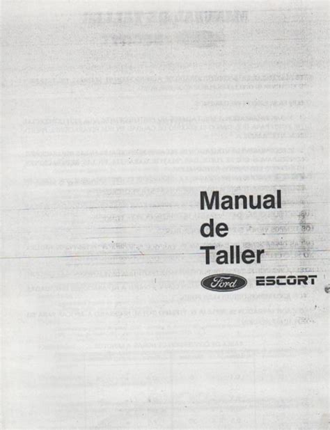 Descargar Manual De Taller Ford Escort Zofti Descargas Gratis