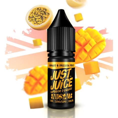 Just Juice Nic Salt Mango And Passion Fruit 20mg 10ml Tpd Simons Vapor