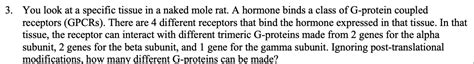 Solved You Look At A Specific Tissue In A Naked Mole Rat A Chegg