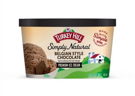 Turkey Hill Simply Natural Belgian Style Chocolate Ice Cream Tub 46