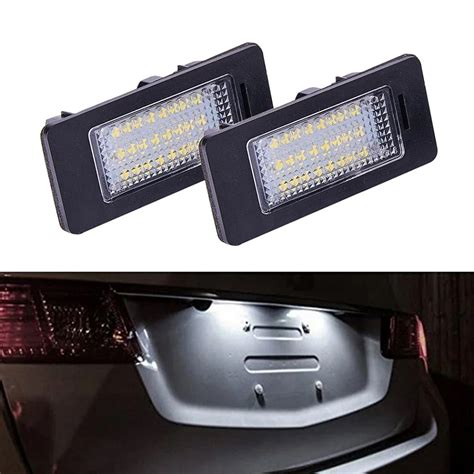 1 Pair LED License Plate Light 24SMD Error Free Bright White Color Car