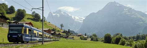 Zug Grindelwald Lauterbrunnen Berner Oberland Pass