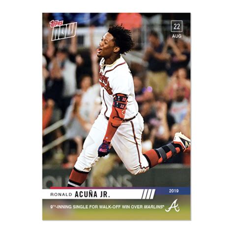 Ronald Acuna Jr MLB TOPPS NOW Card 733 Print Run 359