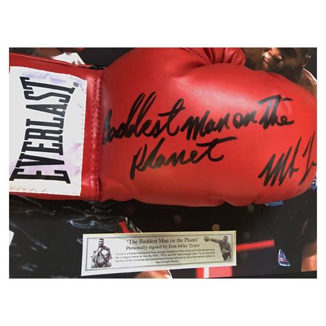 Mike Tyson Signed Red Everlast Glove Elite Exclusives